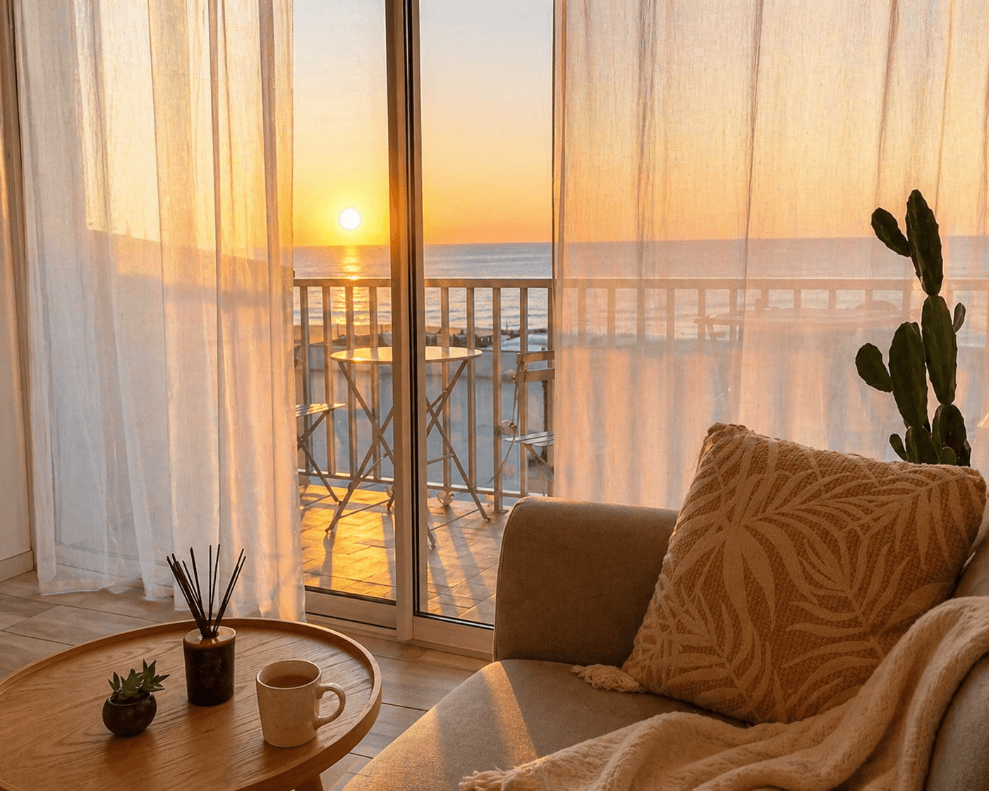 MER — Vue mer & lever de soleil sur la Méditerranée, Canet-en-Roussillon